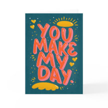 Liebe Quote Valentines Typografie blaue Karte