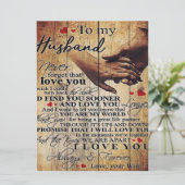 Liebe Quotes-Geschenk | An mein Ehemann anwesend | Menükarte (Stehend Vorderseite)