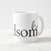 Liebe Quotes V Jumbo-Tasse (Vorderseite Rechts)