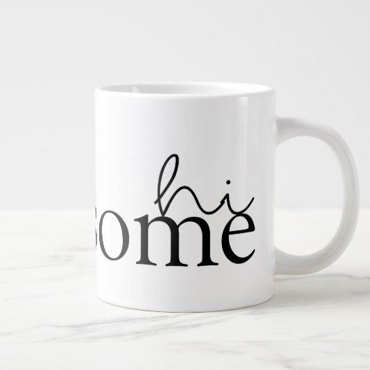 Liebe Quotes V Jumbo-Tasse (Rechts)