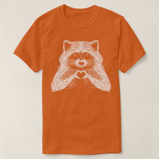 Liebe Raccoon T-Shirt (Design vorne)