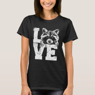 Liebe Raccoon Tiermüll Panda Niedlich Raccoon 1 T-Shirt