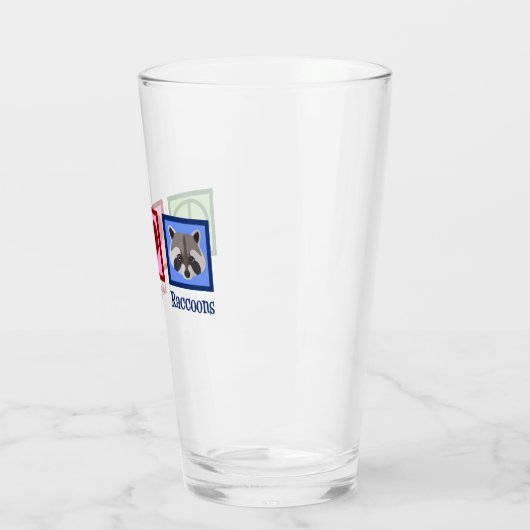 Liebe Raccoons Glas (Links)