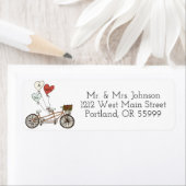 Liebe Rad Mr. & Mrs. Adressetiketten (Insitu)