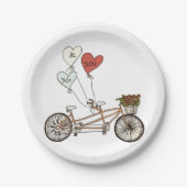 Liebe Rad Mr. & Mrs. Paper plate Pappteller (Vorderseite)