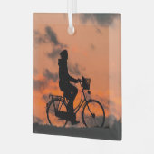 Liebe Radfahren für sie Ornament Aus Glas (Vorderseite links)