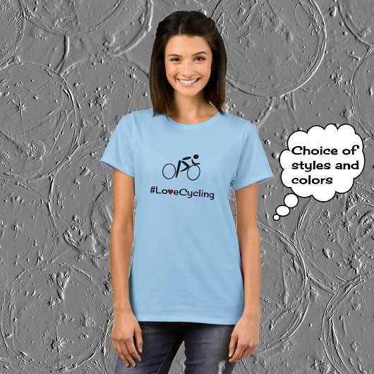 Liebe Radfahrer-Slogan T-Shirt