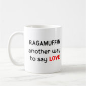 Liebe ragamuffin kaffeetasse (Links)