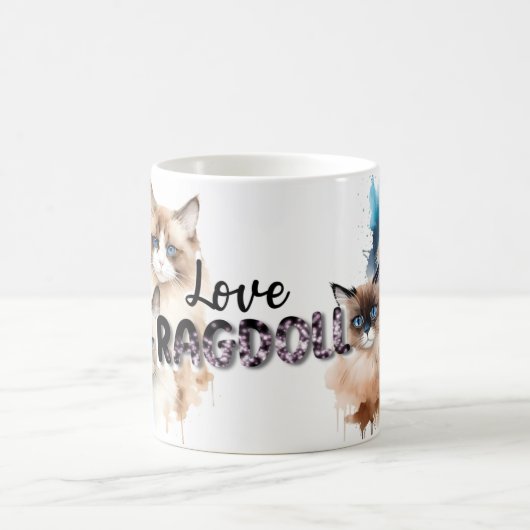 Liebe Ragdoll Cat Kaffeetasse (Mittel)
