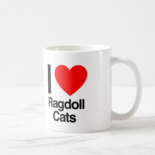 Liebe-Ragdoll-Katzen Kaffeetasse (Rechts)