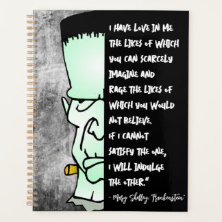 Liebe & Rage Frankensteins Monster, Shelley Quote Planer