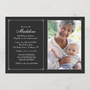 Liebe-Rahmen-Foto-Ruhestands-Einladung Einladung