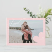 Liebe Rahmen Foto Valentine Karten (Stehend Vorderseite)