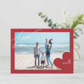 Liebe Rahmen Foto Valentine Karten (Stehend Vorderseite)