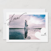 Liebe Rahmen Foto Valentine Karten (Vorderseite)