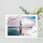 Liebe Rahmen Foto Valentine Karten (Stehend Vorderseite)