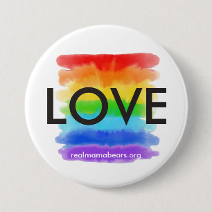 Liebe Rainbow Button