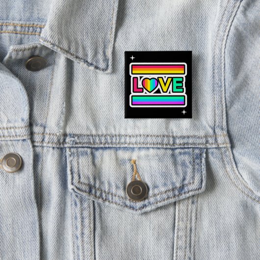 Liebe Rainbow Button (Beispiel)
