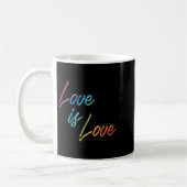 Liebe Rainbow Color Niedlich Happy Positive Quote  Kaffeetasse (Links)