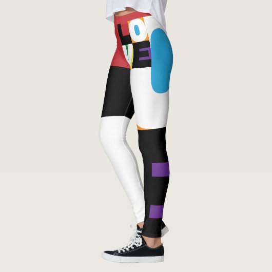 Liebe Rainbow Colors Original Dynamic Trendy Gay Leggings (Links)