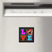 LIEBE RAINBOW FARBIGE HERZEN MAGNET (In Situ (Geschirrspüler))