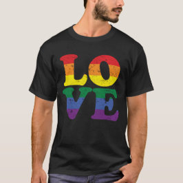 Liebe Rainbow Flag LGBT Gay Pride T Shirt 6