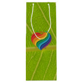 Liebe Rainbow Geschenktüte Für Weinflaschen (Rückseite)