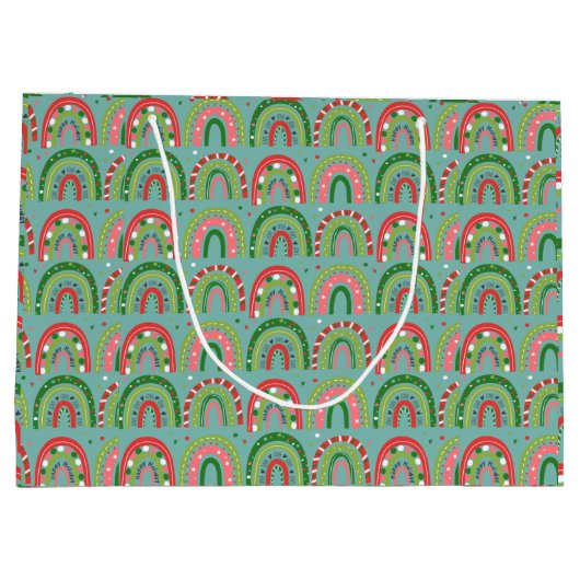 Liebe Rainbow Große Geschenktüte (Rückseite)