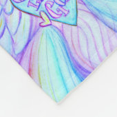 Liebe Rainbow Guardian Angel Custom Fleece Blanket (Ecke)