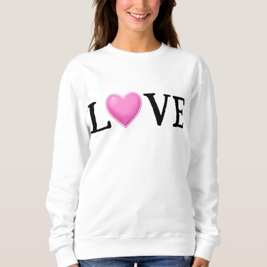 LIEBE Rainbow Heart Women's Sweatshirt (Vorderseite)