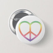 Liebe Rainbow Herztasten Button (Vorne & Hinten)
