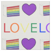 LIEBE Rainbow Layer Wedgecake Slice Price Herz Stoff (Nahaufnahme)