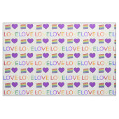 LIEBE Rainbow Layer Wedgecake Slice Price Herz Stoff (Fat Quarter (45,7 x 55,9 cm))