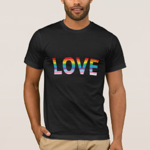 LIEBE-Rainbow-LGBTQIA-Flagge, T - Shirt für den Pr