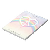 Liebe Rainbow Notepad Notizblock (Rotiert)