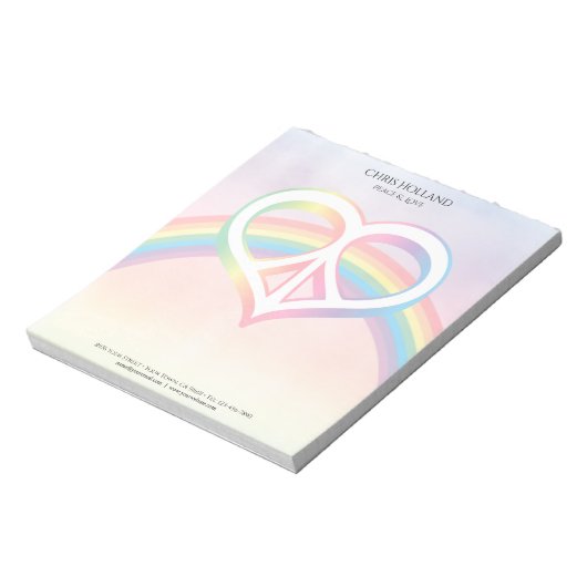 Liebe Rainbow Notepad Notizblock (Rotiert)