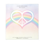 Liebe Rainbow Notepad Notizblock (Vorderseite)