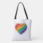 Liebe Rainbow Tasche (Rückseite)