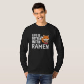 Liebe Ramen Niedlich Fox Kawaii Füchse T-Shirt (Vorne ganz)
