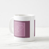 LIEBE (RASPBERRY) KAFFEETASSE (Vorderseite Links)