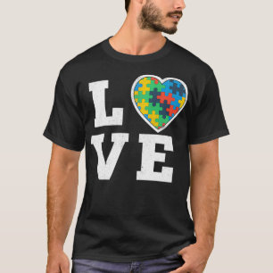 Liebe Rätsel Autismus-Bewusstsein Autistische Unte T-Shirt