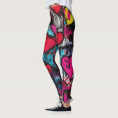 Liebe Rebels-Graffiti Hearts Leggings (Links)