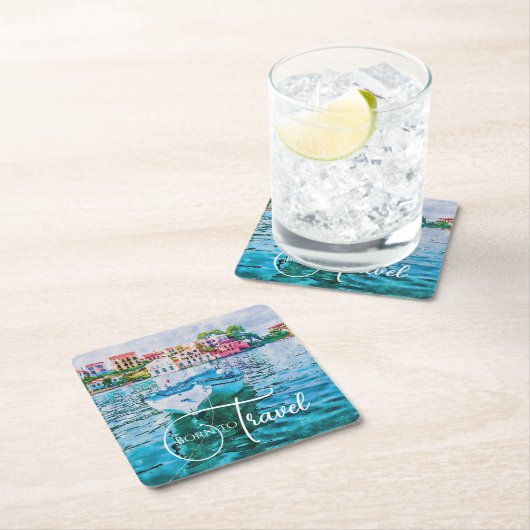 Liebe Rechteckiger Pappuntersetzer (Vor Ort)