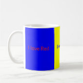 Liebe Red Blue Yellow und Sie alle Tasse (Links)