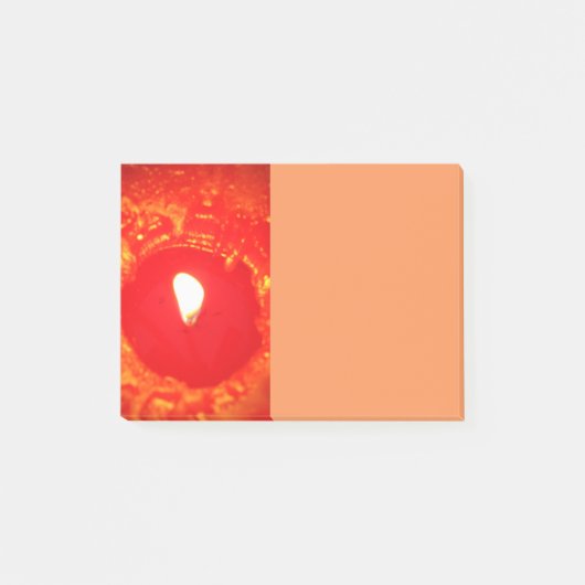Liebe, Red Candle Light Post Weihnachten Post-it Klebezettel (Vorderseite)