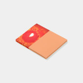 Liebe, Red Candle Light Post Weihnachten Post-it Klebezettel (angewinkelt)