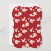 Liebe Red Cheroms Engagement Party Einladung (Rückseite)