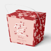 Liebe Red Cheroms Engagement Party Geschenkschachtel (Rückseite)