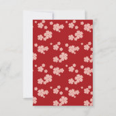 Liebe Red Cheroms Engagement Party RSVP Karte (Rückseite)