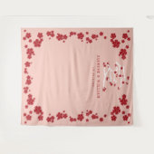 Liebe Red Cheroms Engagement Party Wandteppich (Vorderseite (Horizontal))